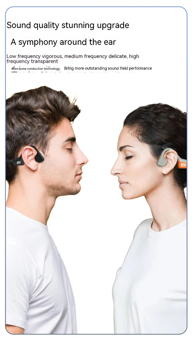 Xiaomi I18PRO Bone Conduction Wireless Headphones Compatible Bluetooth Earphone TWS with Mic Swimming Sports Wear Headset Earbud