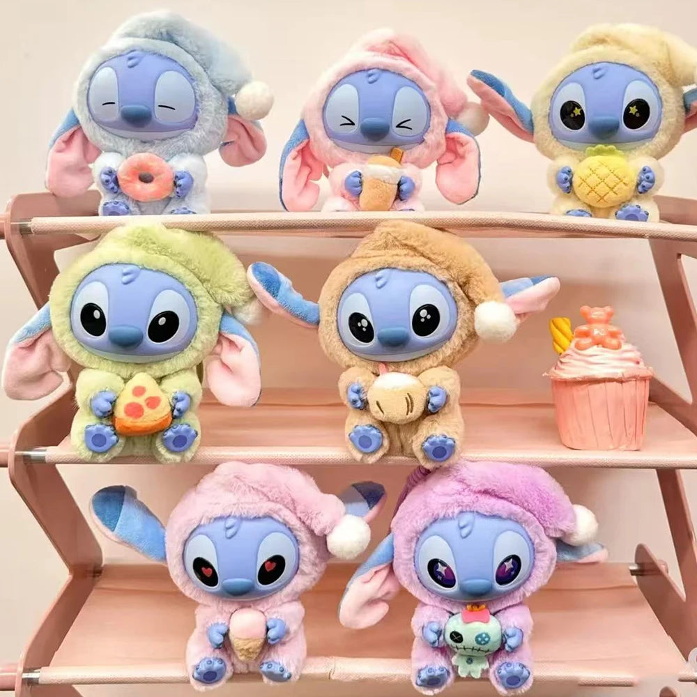 Hot Sales Stitch Blind Box Bag Eat Some Thing Before Sleep Series Vinyl Pendant Cute Doll Mystery Box Fluffy Doll Surprise Gift