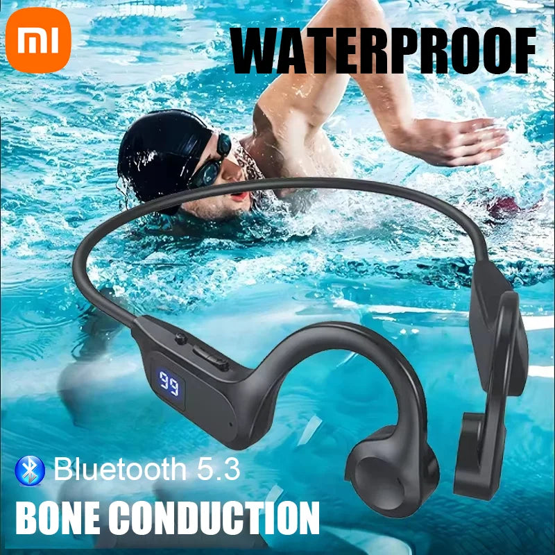 Xiaomi Wireless Earphone Bone Conduction Sport Swimming Bluetooth Compatible Earphones Hand-free With Mic For Sports X7 Earbuds