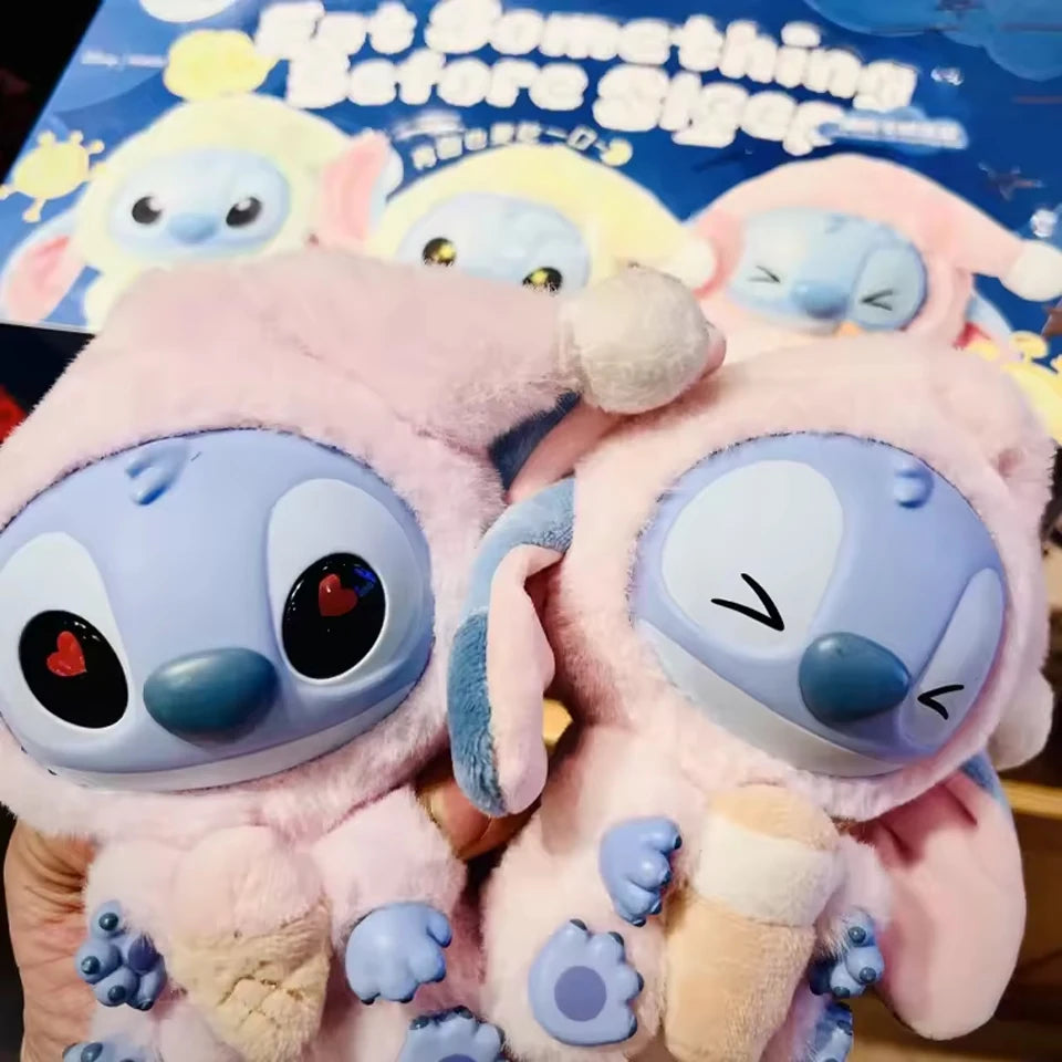 Hot Sales Stitch Blind Box Bag Eat Some Thing Before Sleep Series Vinyl Pendant Cute Doll Mystery Box Fluffy Doll Surprise Gift