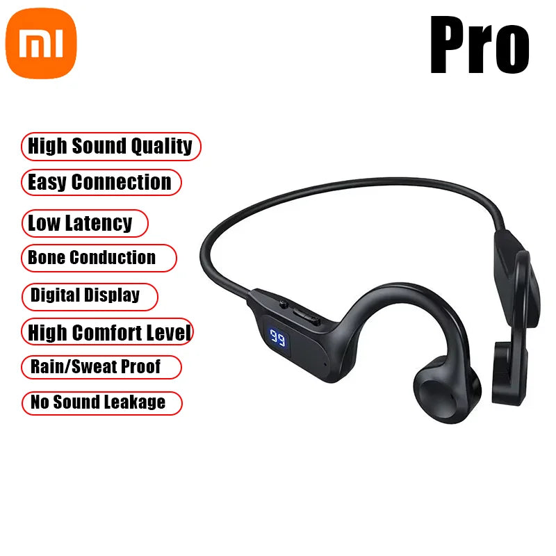 Xiaomi Wireless Earphone Bone Conduction Sport Swimming Bluetooth Compatible Earphones Hand-free With Mic For Sports X7 Earbuds