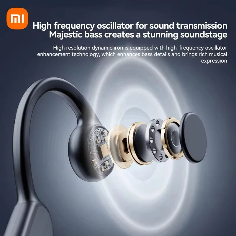 Xiaomi Wireless Earphone Bone Conduction Sport Swimming Bluetooth Compatible Earphones Hand-free With Mic For Sports X7 Earbuds