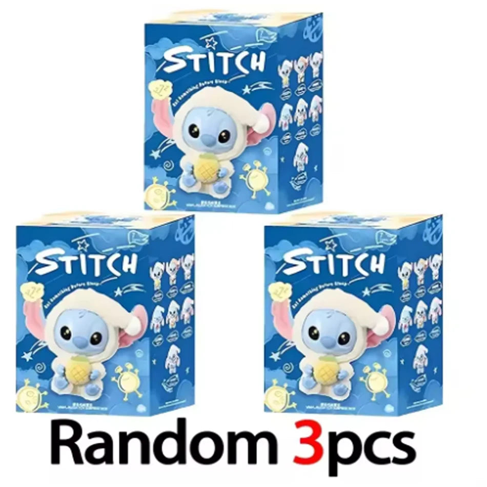 Hot Sales Stitch Blind Box Bag Eat Some Thing Before Sleep Series Vinyl Pendant Cute Doll Mystery Box Fluffy Doll Surprise Gift