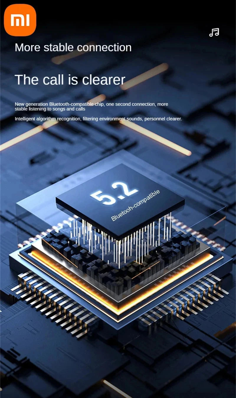 Xiaomi Wireless Earphone Bone Conduction Sport Swimming Bluetooth Compatible Earphones Hand-free With Mic For Sports X7 Earbuds