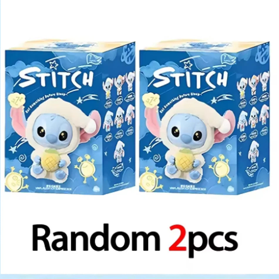 Hot Sales Stitch Blind Box Bag Eat Some Thing Before Sleep Series Vinyl Pendant Cute Doll Mystery Box Fluffy Doll Surprise Gift
