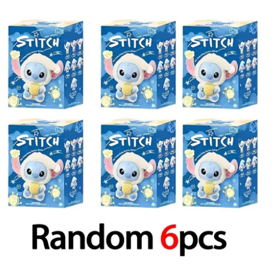 Hot Sales Stitch Blind Box Bag Eat Some Thing Before Sleep Series Vinyl Pendant Cute Doll Mystery Box Fluffy Doll Surprise Gift
