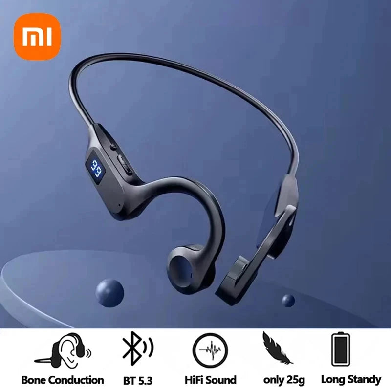 Xiaomi Wireless Earphone Bone Conduction Sport Swimming Bluetooth Compatible Earphones Hand-free With Mic For Sports X7 Earbuds